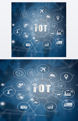 物联网智能设备 连接万物的图标世界
